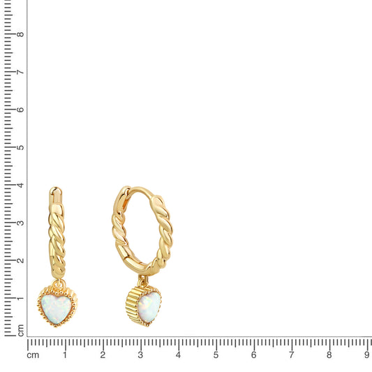 Creolen Herz Anhänger