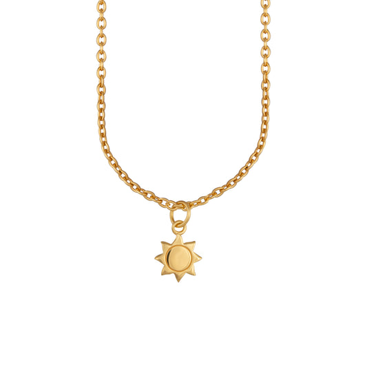 Schlangenkette Sonnen Anhänger